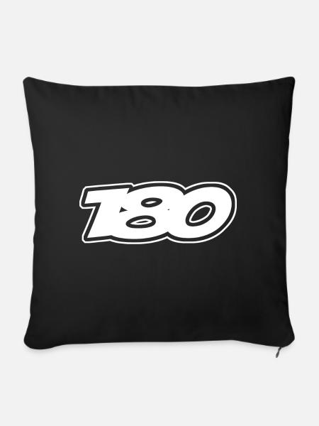 One Hundred And Eighty - Sofakissenbezug 45 x 45 cm - Schwarz