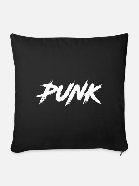 PUNK - Sofakissenbezug 45 x 45 cm - Schwarz