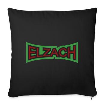 Elzach, deine Stadt - Sofakissenbezug 45 x 45 cm - Schwarz - Vorne