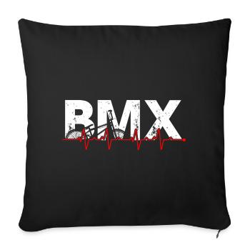 T-shirt BMX Pulse Graphic - Housse de coussin décorative 45 x 45 cm - noir - Devant