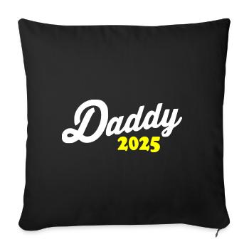 Daddy 2025 - Housse de coussin décorative 45 x 45 cm - noir - Devant