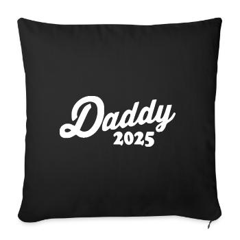 Daddy 2025 - Housse de coussin décorative 45 x 45 cm - noir - Devant