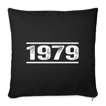 1979 Retro 1979 Birthday 1979 Vintage 1979 - Sofa pillowcase 17,3'' x 17,3'' (45 x 45 cm) - black - Front
