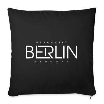 Berlin Skyline Silhouette Germany - Sofa pillowcase 17,3'' x 17,3'' (45 x 45 cm) - black - Front