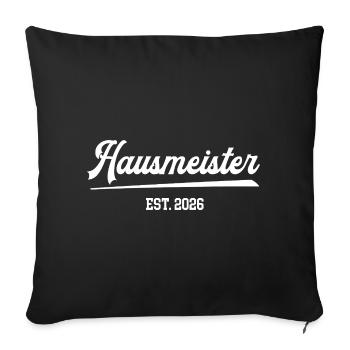 Gardien 2026 Métier Technicien de maison Gardien - Housse de coussin décorative 45 x 45 cm - noir - Devant