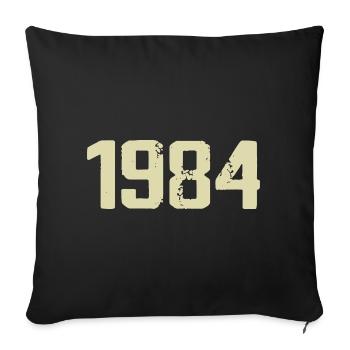 Jubilé 1984 - Housse de coussin décorative 45 x 45 cm - noir - Devant