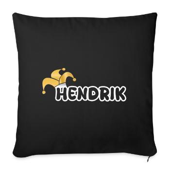 Shrovetide Hendrik - Sofa pillowcase 17,3'' x 17,3'' (45 x 45 cm) - black - Front