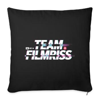 Mallorca Team Filmriss Party JGA Partycrew Malle - Sofakissenbezug 45 x 45 cm - Schwarz - Vorne