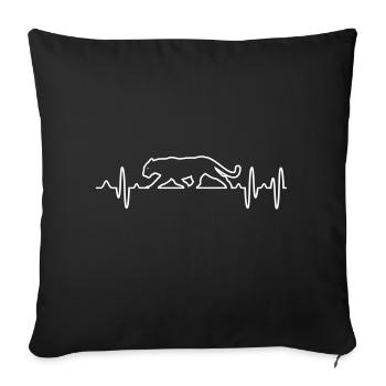 panther - Sofa pillowcase 17,3'' x 17,3'' (45 x 45 cm) - black - Front