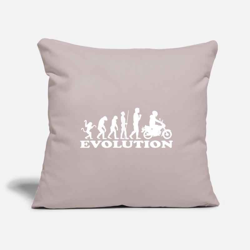 Evolution Moped Mofafahrer Mofa Geschenk idee Sofakissenbezug 45 x 45 cm