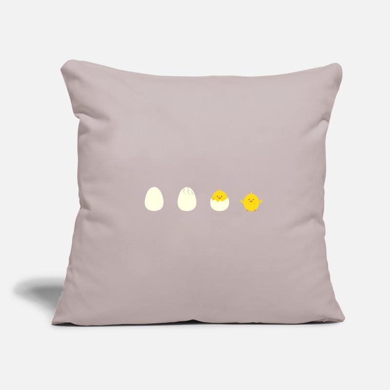 Chicks eggs hatching gift idea Sofa pillowcase 17,3'' x 17,3'' (45 x 45 cm)