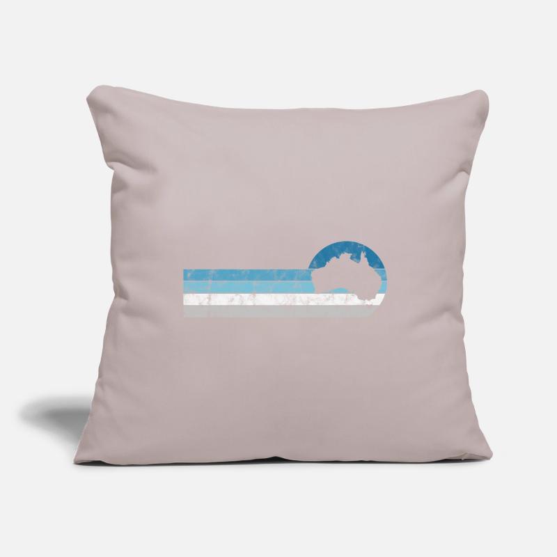 Australia Continent Retro Outback Gift Map Sofa pillowcase 17,3'' x 17,3'' (45 x 45 cm)