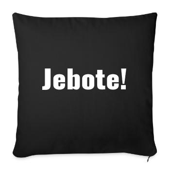 Balkan - Saying - Jebote - Sofa pillowcase 17,3'' x 17,3'' (45 x 45 cm) - black - Front