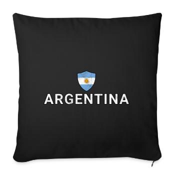 Argentine - Housse de coussin décorative 45 x 45 cm - noir - Devant