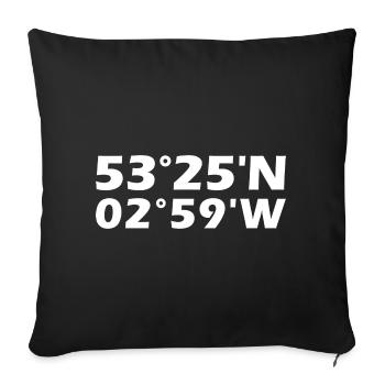 Coordonnées de Liverpool - Housse de coussin décorative 45 x 45 cm - noir - Devant