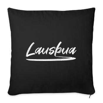 Lausbua - Sofakissenbezug 45 x 45 cm - Schwarz - Vorne