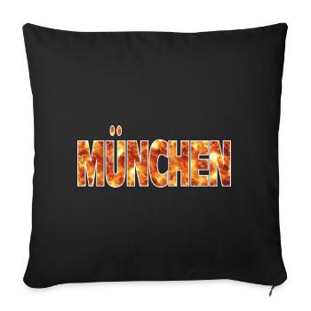 Munich - Housse de coussin décorative 45 x 45 cm - noir - Devant