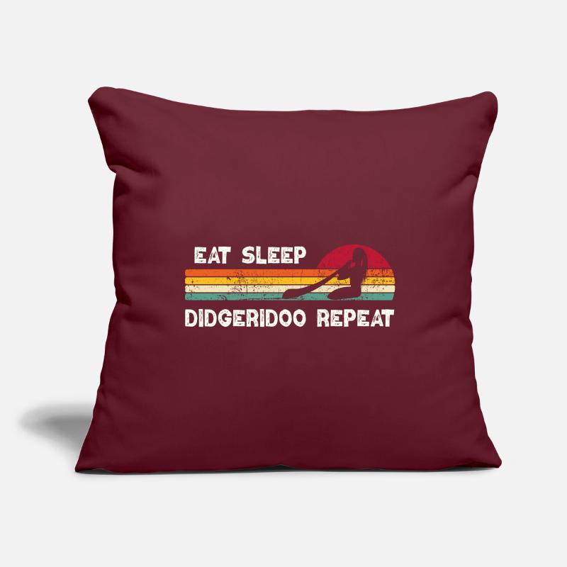 Eat Sleep Didgeridoo Repeat Sofa pillowcase 17,3'' x 17,3'' (45 x 45 cm)