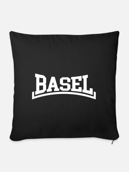 Basel - Sofakissenbezug 45 x 45 cm - Schwarz