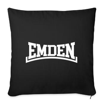 Emden - Sofa pillowcase 17,3'' x 17,3'' (45 x 45 cm) - black - Front