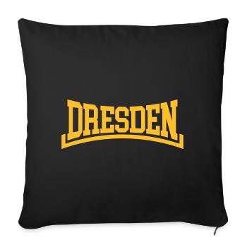 Dresden - Sofa pillowcase 17,3'' x 17,3'' (45 x 45 cm) - black - Front