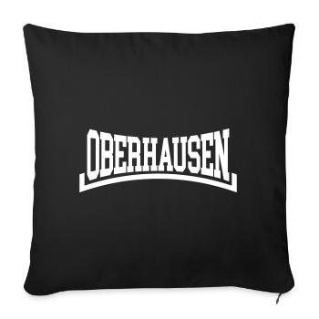 Oberhausen - Sofakissenbezug 45 x 45 cm - Schwarz - Vorne