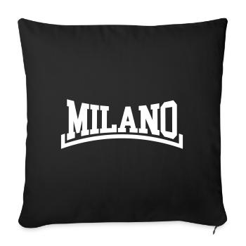 Milan - Housse de coussin décorative 45 x 45 cm - noir - Devant