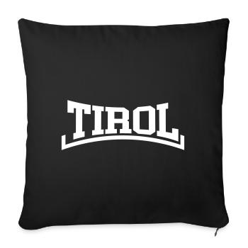 Tyrol - Housse de coussin décorative 45 x 45 cm - noir - Devant