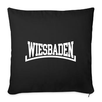 Wiesbaden - Housse de coussin décorative 45 x 45 cm - noir - Devant