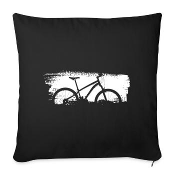 Urban Bike Silhouette Graphic - Sofa pillowcase 17,3'' x 17,3'' (45 x 45 cm) - black - Front