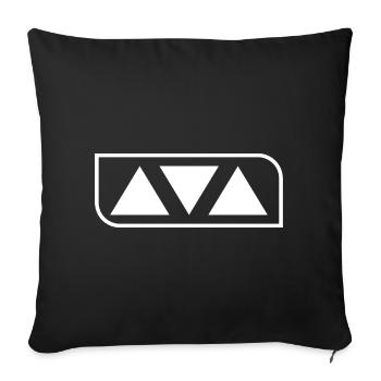 Island Collection - Housse de coussin décorative 45 x 45 cm - noir - Devant