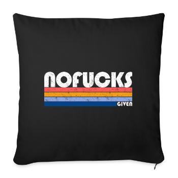 Retro Rainbow Gradient T-Shirt Design - Sofa pillowcase 17,3'' x 17,3'' (45 x 45 cm) - black - Front