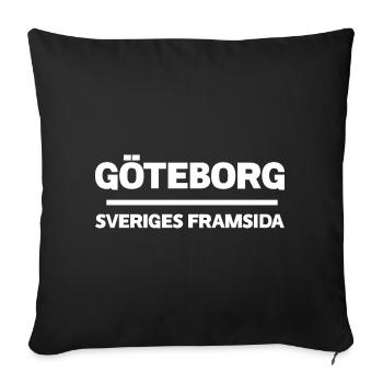 Abstract Gothenburg Art Print for T Shirt - Sofa pillowcase 17,3'' x 17,3'' (45 x 45 cm) - black - Front