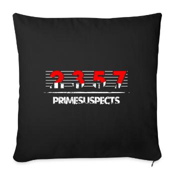 Math Nerd Students University Professor Mathematics - Sofa pillowcase 17,3'' x 17,3'' (45 x 45 cm) - black - Front