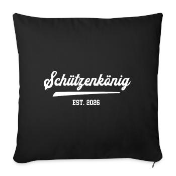 Shooting King Schuetzenkoenig 2026 Young Shooter 26 - Sofa pillowcase 17,3'' x 17,3'' (45 x 45 cm) - black - Front