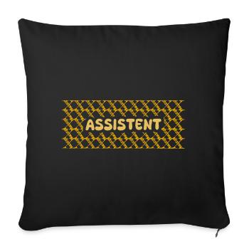 Job Assistant - Sofa pillowcase 17,3'' x 17,3'' (45 x 45 cm) - black - Front