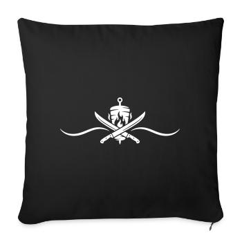 Döner Skewer Kebab - Sofa pillowcase 17,3'' x 17,3'' (45 x 45 cm) - black - Front