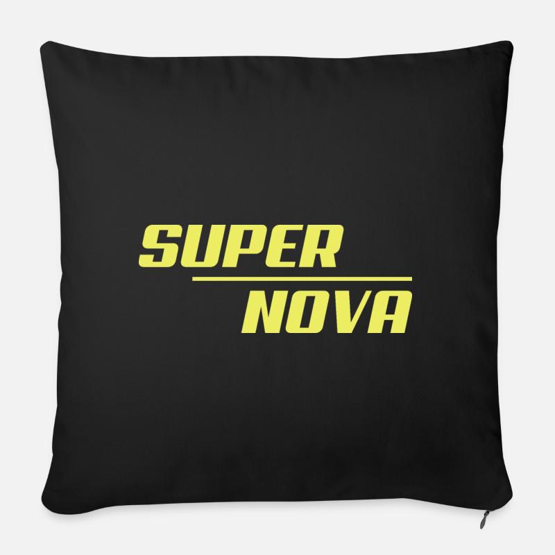 Supernova - Sofa pillowcase 17,3'' x 17,3'' (45 x 45 cm) - black