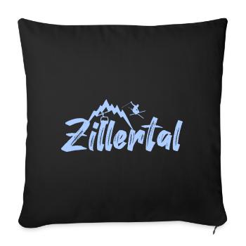 Zillertal - Sofakissenbezug 45 x 45 cm - Schwarz - Vorne