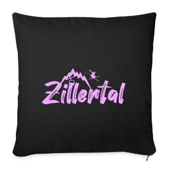 Zillertal - Sofakissenbezug 45 x 45 cm - Schwarz - Vorne