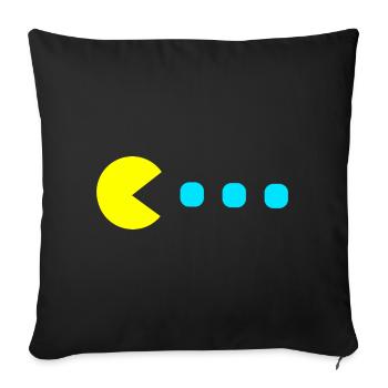 Jeu rétro - Housse de coussin décorative 45 x 45 cm - noir - Devant