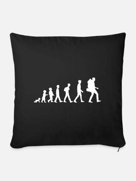 Reisen Reise Urlaub - Sofakissenbezug 45 x 45 cm - Schwarz