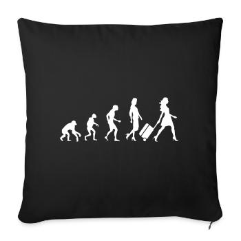 Travel Travel Holidays - Sofa pillowcase 17,3'' x 17,3'' (45 x 45 cm) - black - Front
