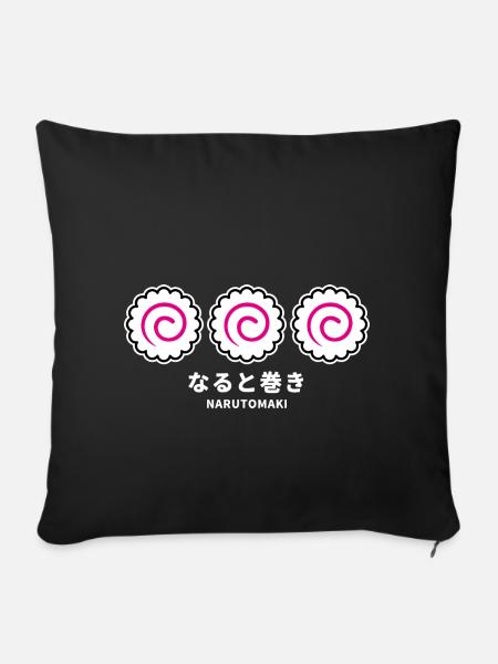 Narutomaki - Sofakissenbezug 45 x 45 cm - Schwarz