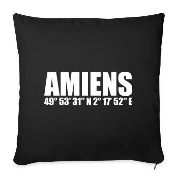 Amiens Coordinates - Sofa pillowcase 17,3'' x 17,3'' (45 x 45 cm) - black - Front