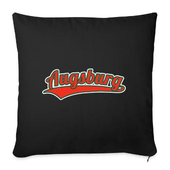 Augsbourg Allemagne Ville natale - Housse de coussin décorative 45 x 45 cm - noir - Devant