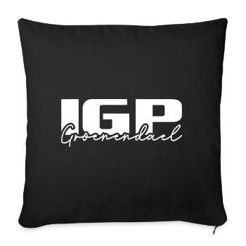 IGP Groenendael Dog Sport Dogs Dog Wilsigns - Sofa pillowcase 17,3'' x 17,3'' (45 x 45 cm) - black - Front