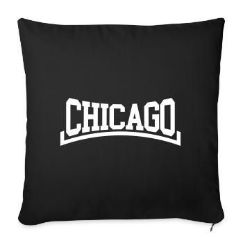 Chicago - Sofakissenbezug 45 x 45 cm - Schwarz - Vorne