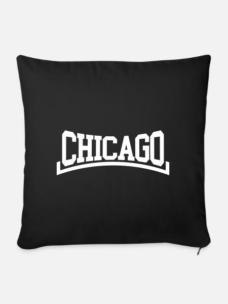 Chicago - Sofakissenbezug 45 x 45 cm - Schwarz