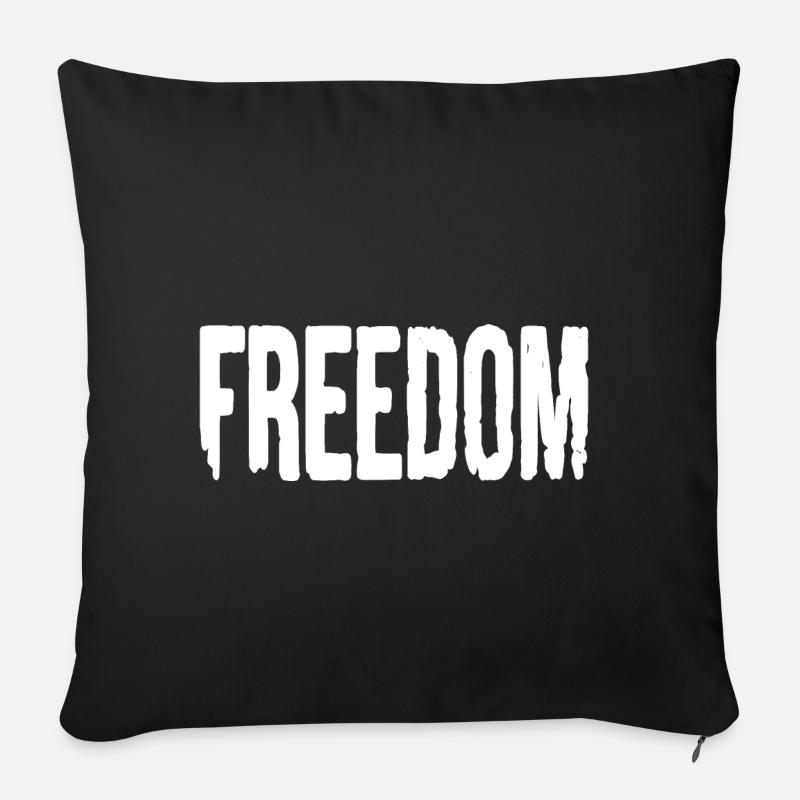 Freedom - Sofakissenbezug 45 x 45 cm - Schwarz